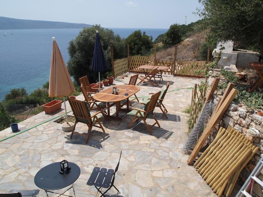 Villa With Breathtaking Views And Private Beach Agios Dimitrios  Esterno foto